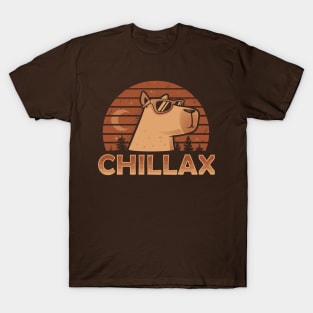 Chilax Capybara - Relax and Chill T-Shirt